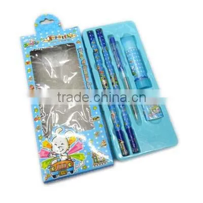 pencil ballpen eraser ruler back to school set in color box
