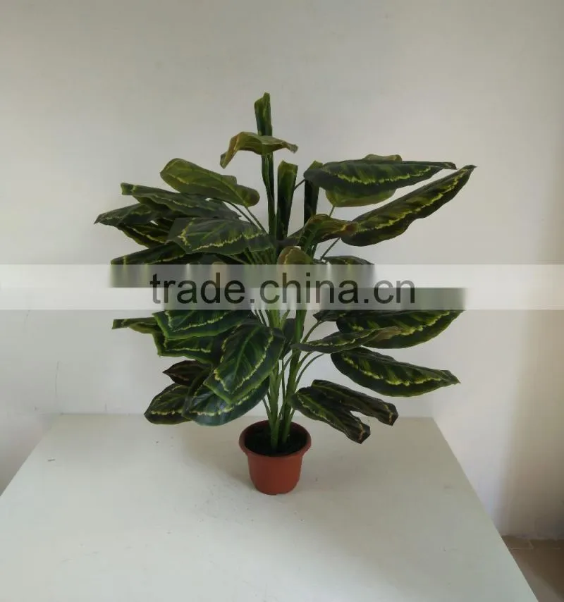 fake plant red plant artificial ornamental green plants