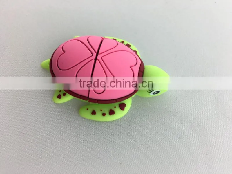 Exquisite Turtle Shaped Custom 8GB 3d Silicone USB Flash Drives