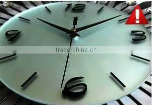 Make hanging metal wall clocks