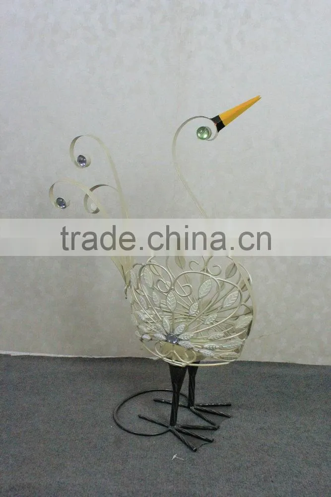 Metal peacock garden decoration