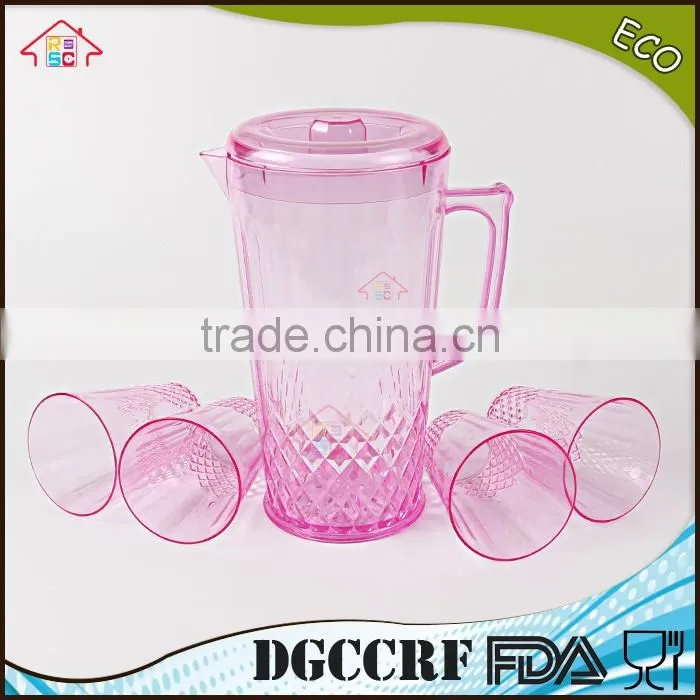 NBRSC set of 5 pieces Plastic PS Cold water jut water kettle Hollow drinking bottle PP pot watering can
