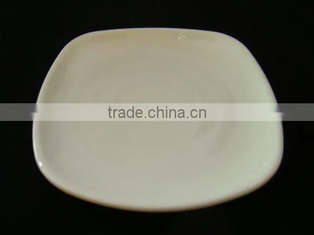 hotel white round melamine sauce plate