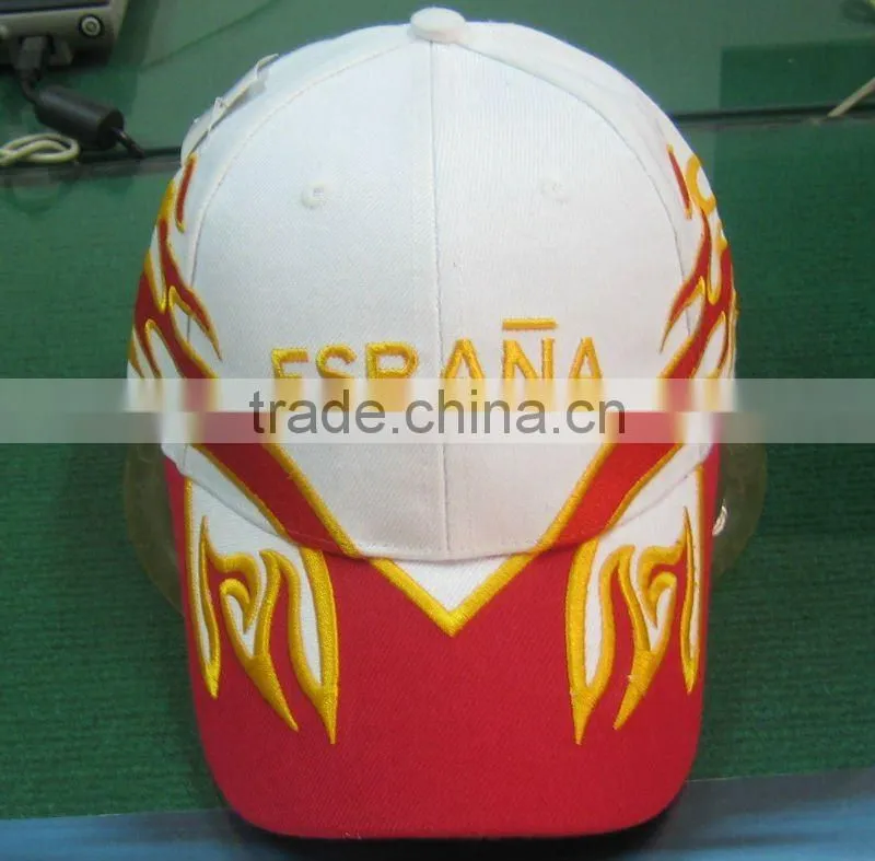 flame embroidery fashion cap