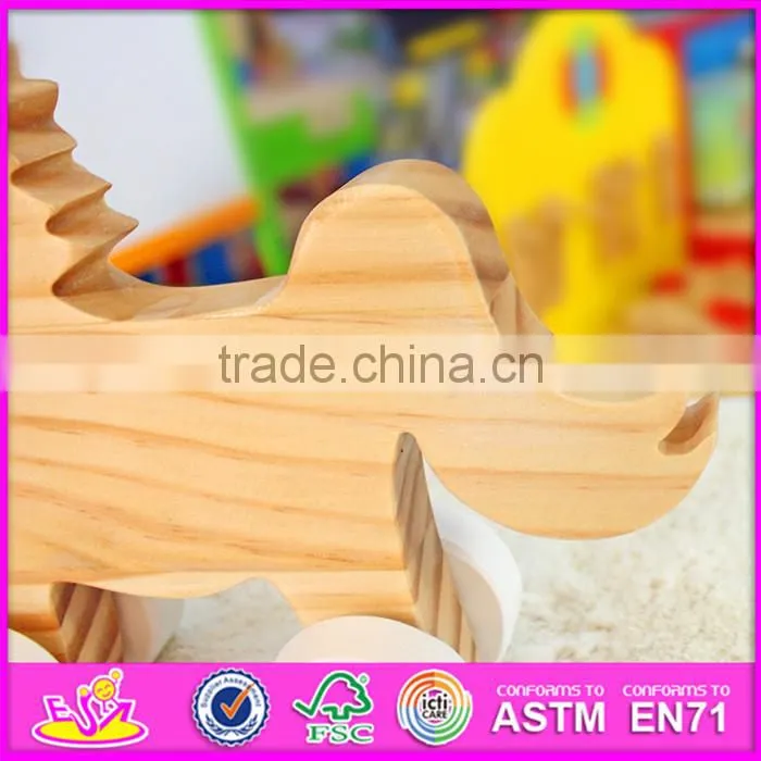 2016 new design children toys wooden unicorn W05B151