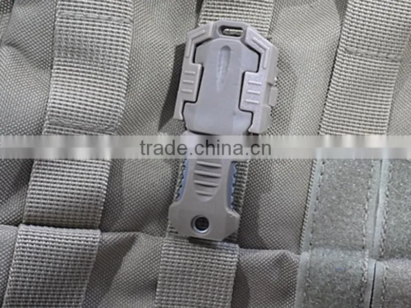 TK-1566 Outdoor Camping Survival Tool Molle System Beetle Webbing Buckle Tactical Knife