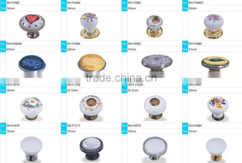 Kitchen furniture handle crystal knob