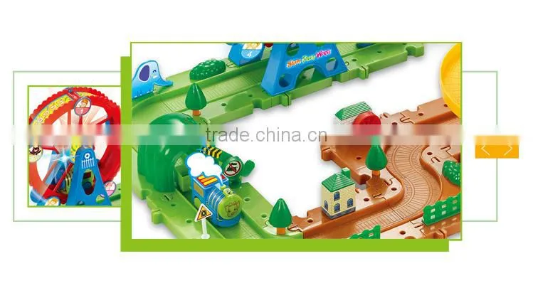 Best selling kids puzzle train track toys