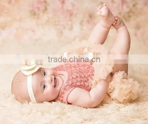 Rose Tutu Dress For 1 Years Old Girl Birthday Baby Girls First Birthday Frocks With Headband 2016 HSD5763