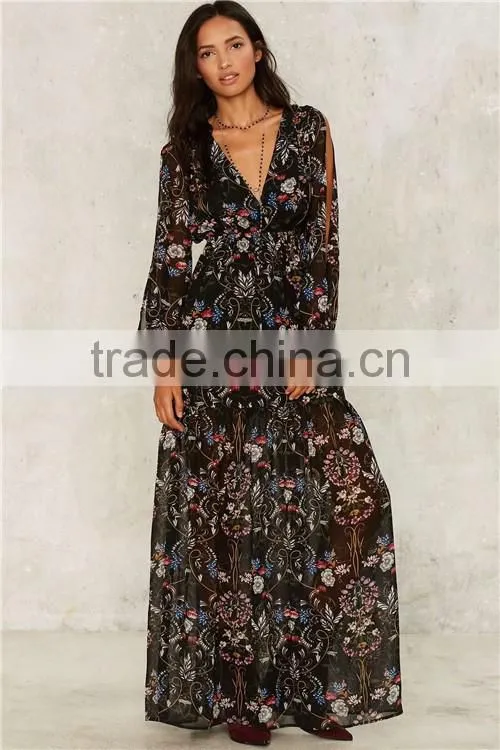 2017 Modern fashion printed girls dress names with pictures for summer