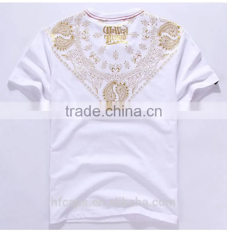 Black Cotton Fashion Sports Printed T Shirts
