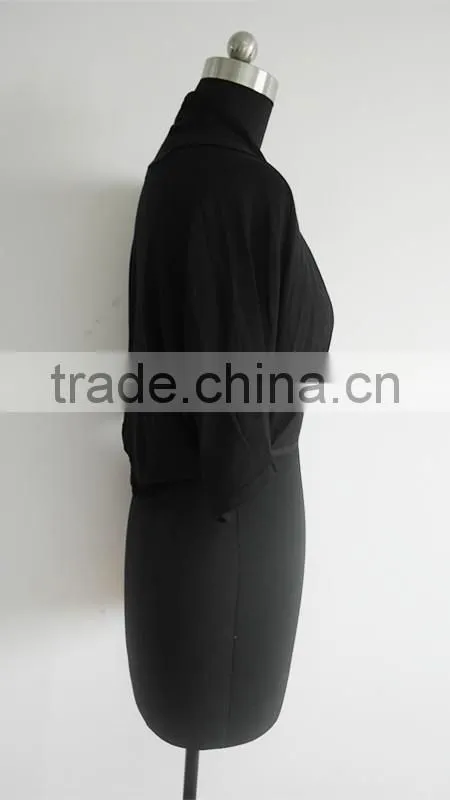 Very Fashion knitted black poncho sexy sweater pattern