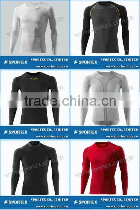 Comfortable body cut Sportex compression gear, compression top, compression clothing OEM#OM1301