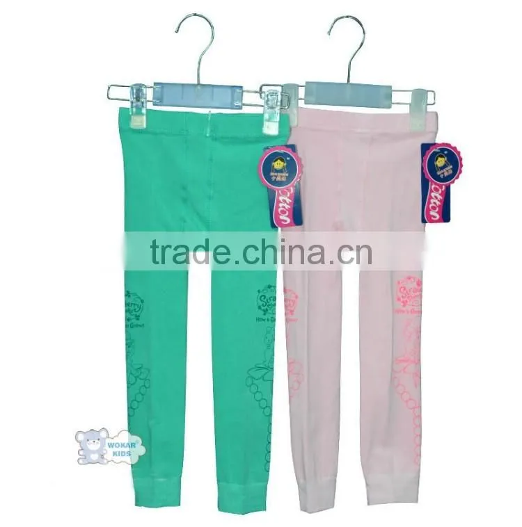 Plain color printed kids cotton dance tights