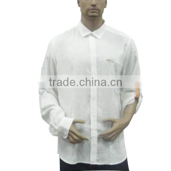 men's 100% linen shirts
