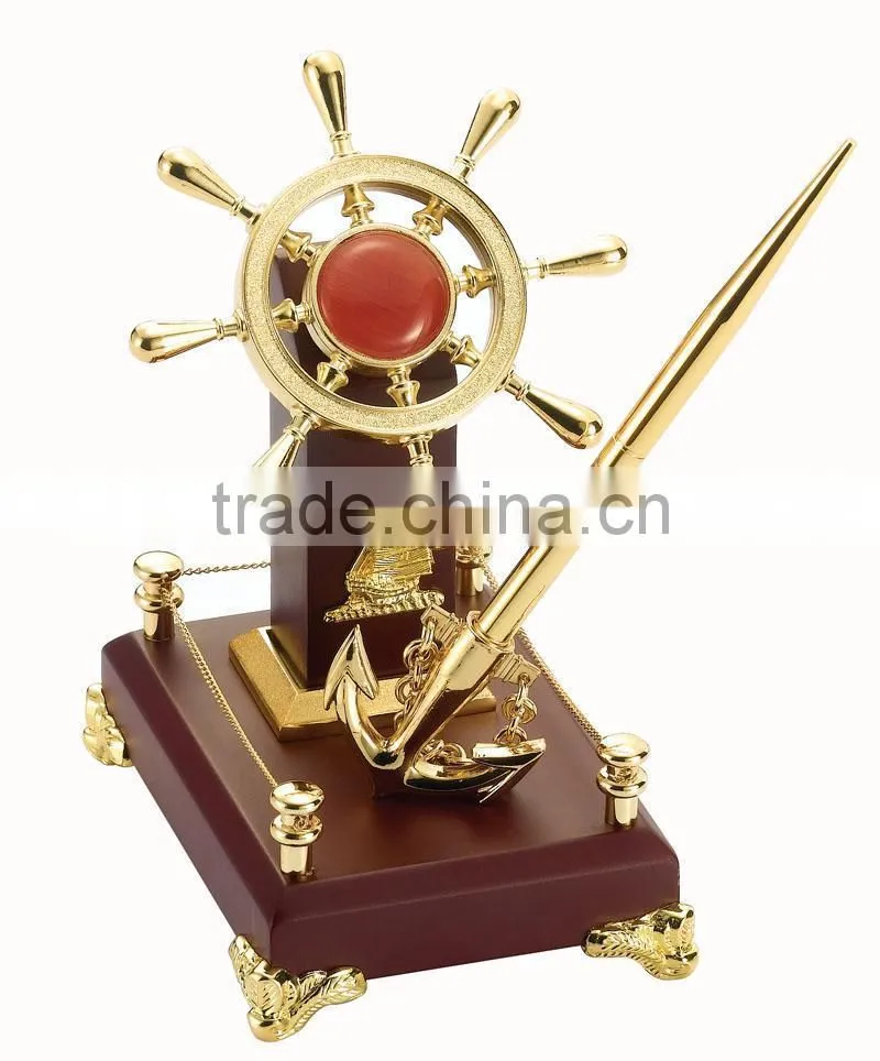 exquisite Jade Rudder Desktop Set Gift office sets