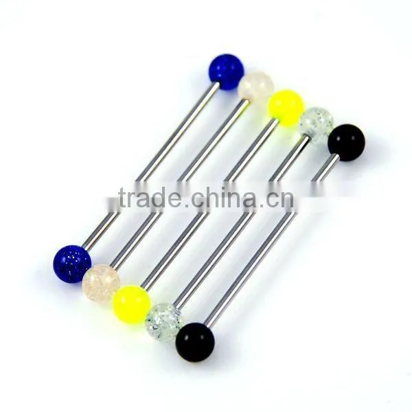 New Hot styles goblet industrial tongue barbell