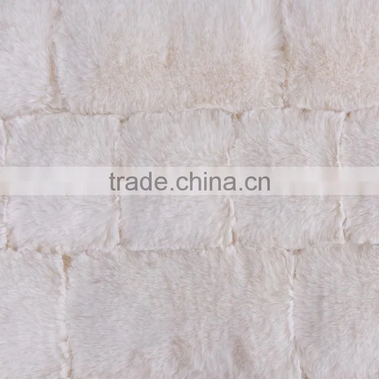 fashion pattern fake fur throw flannel faux fur blankets