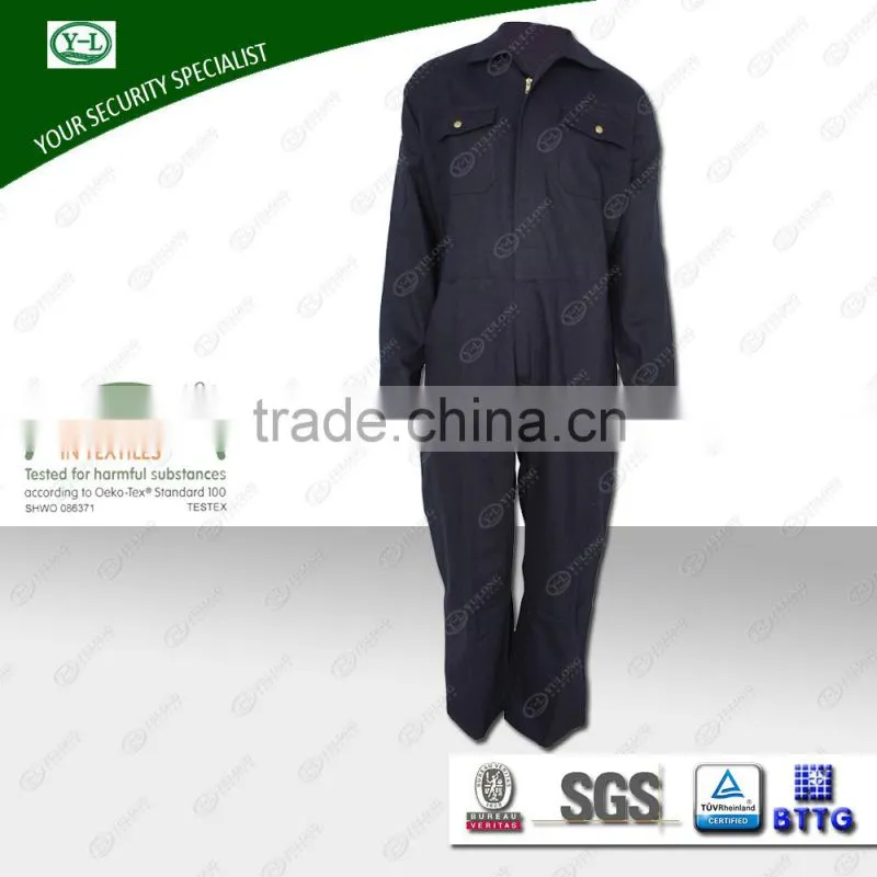 Safety navy long sleeve working men's cheap overalls