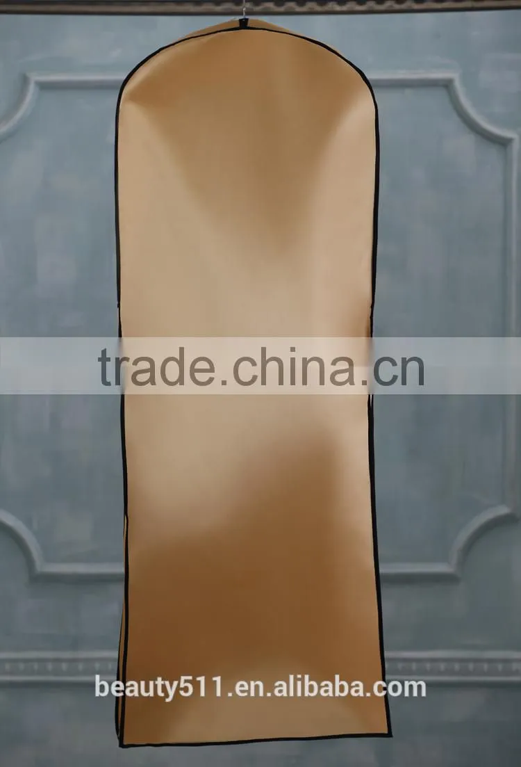 Plastic custom printed wedding dress garment bags with low price WB05