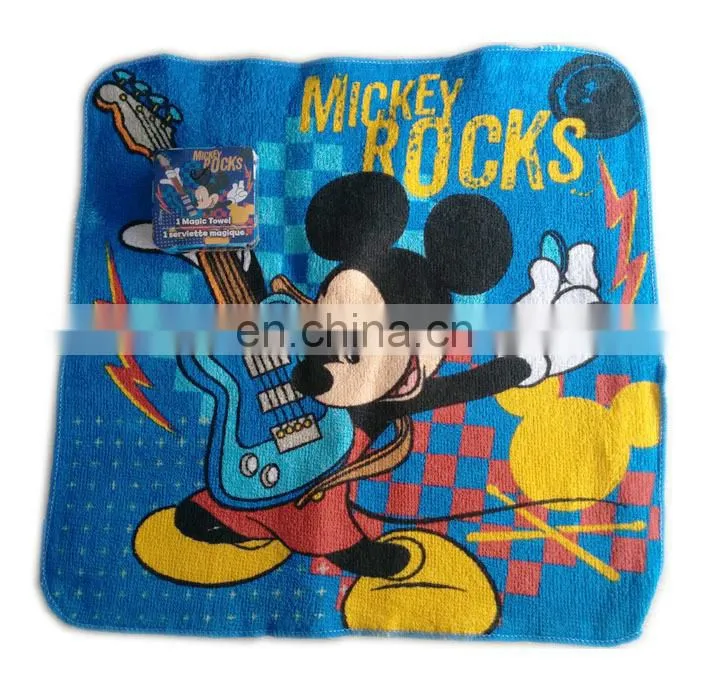 wholesale magic compressed towel mickey mouse cotton towel