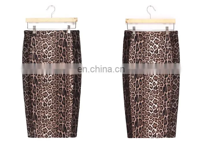 2018 Latest woman leopard printing two pieces woman dress