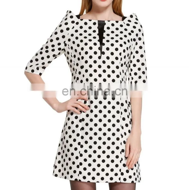 2016 new arrivel new fashion spot ladies dress