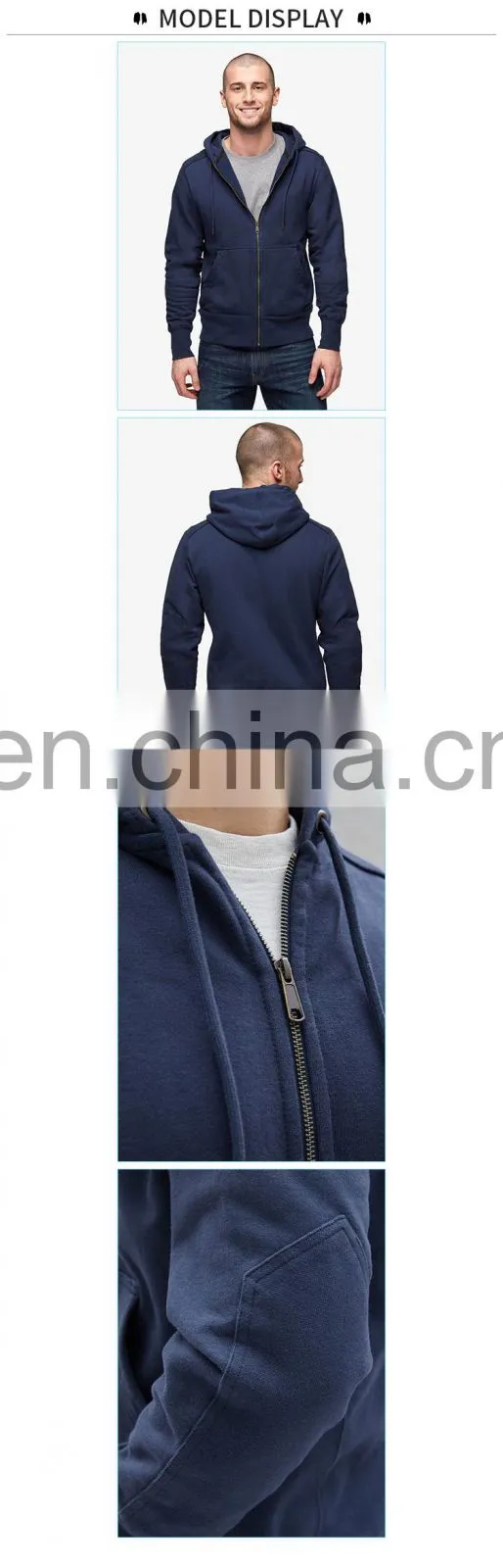 Japanese cotton private label high quality dri fit hoodies for men