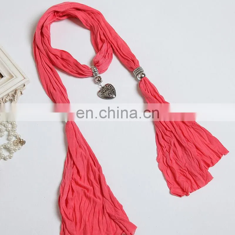 The necklace trend special watermelon red scarf