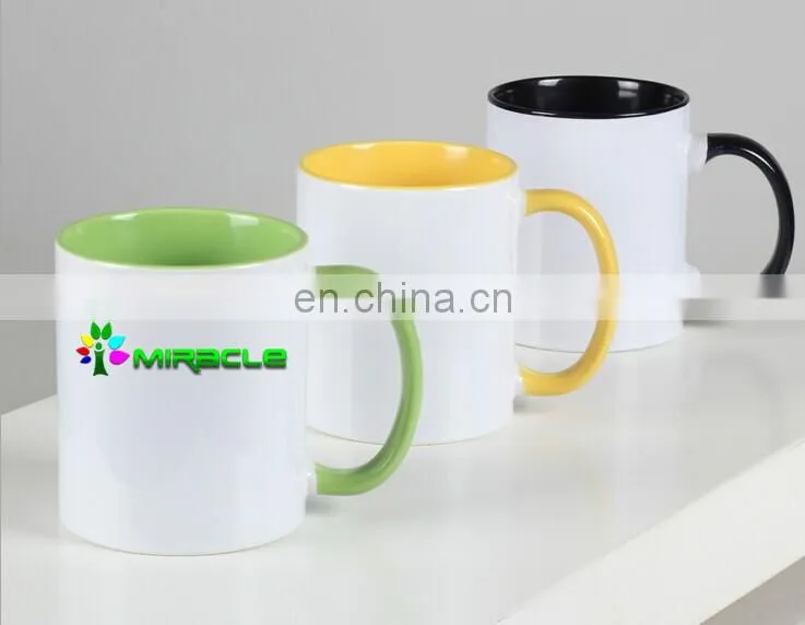 Top Grade Heat Transfer Sublimation Two-tone Color Coated Coffee Mug