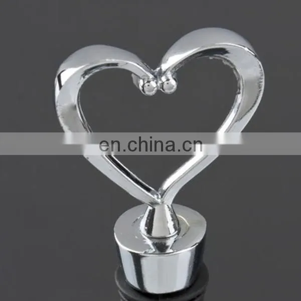 Promotion Wedding Valentines Gift heart shape Red Wine Champagne Bottle Stopper