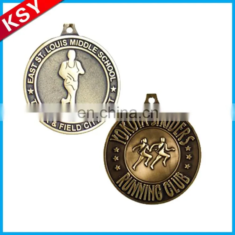 Factory Directly Selling Heart Shaped Metal Medal With Ribbon Of Honor