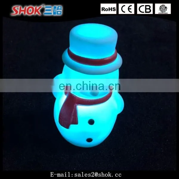 Christmas decorations outdoor led lighted plastic snowman from china market
