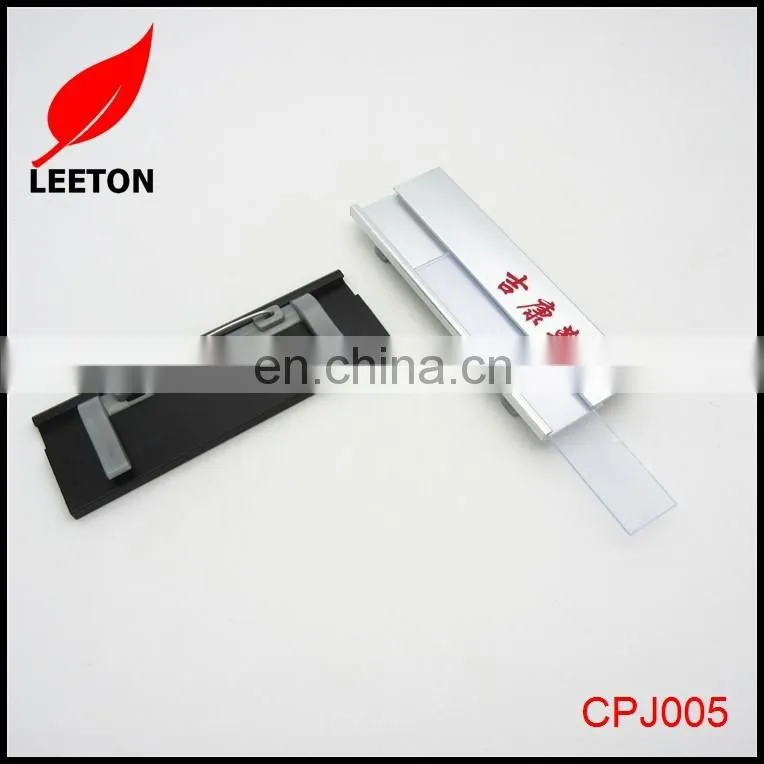 Custom Reusable uniform name badge with pin