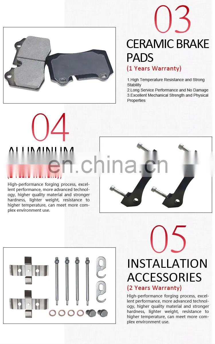 IFOB car auto 17 inch front wheel Modified Brake for HILUX 2011- 2015- brake caliper F40 4 pistons ST-01