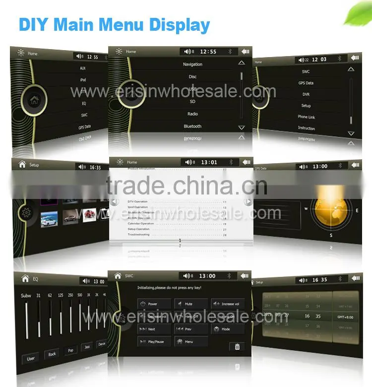 Erisin ES7246C The Newest 7 inch Single Din Touch Screen Car DVD Player for E46