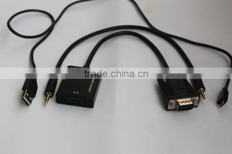 opp bag vga to HD converter with usb