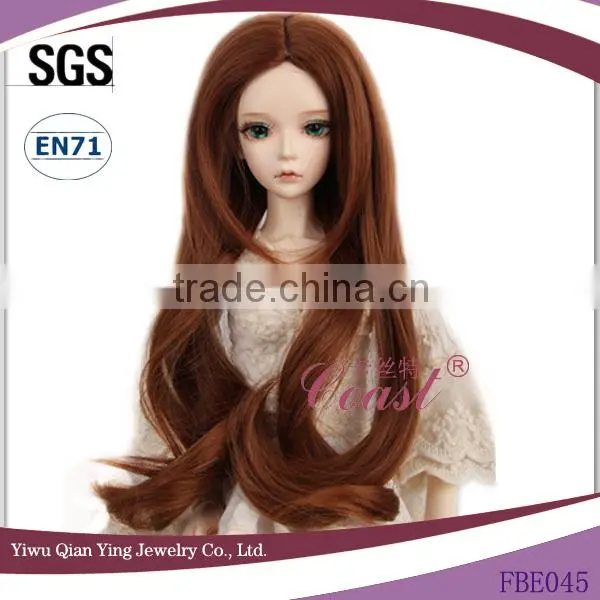 best quality wavy dark brown synthetic baby doll hair wigs