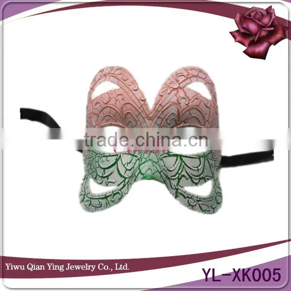 cheap butterfly shaped plastic masquerade party face mask for birthday party