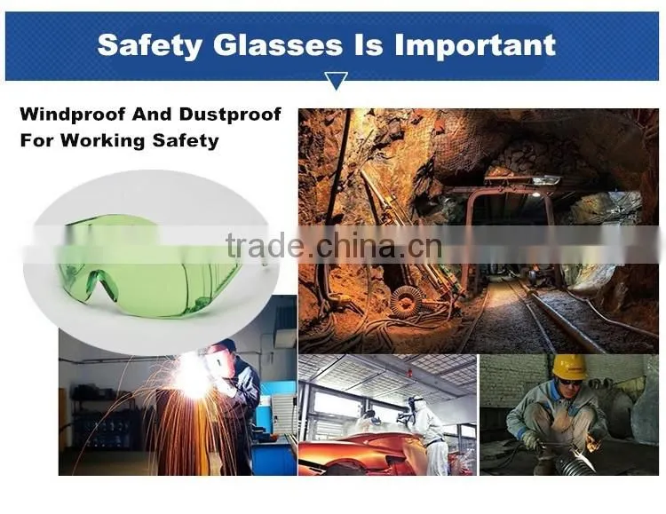 Traditional blue welding filter lens safety eyewear Wide temples increase side protection safety goggles