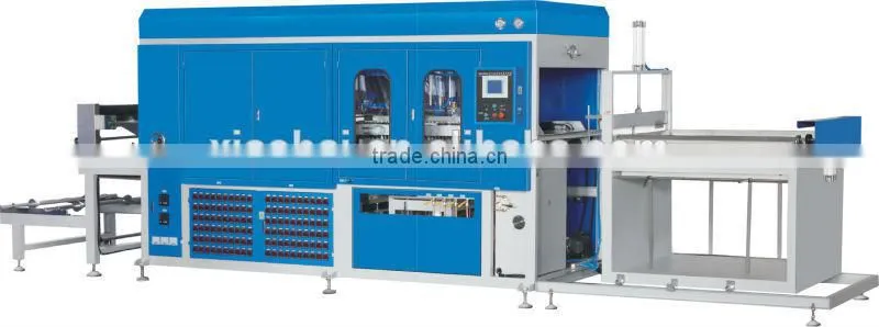 Plastic Cake Food Fruit Container Forming Machine HAS Video PET Disposable Thermoforming Machine Fast Food Box CE,ISO9001 3500kg