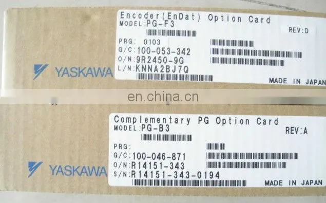 Yaskawa PG-F3 Card For L1000 Elevator
