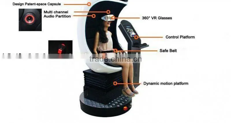 2015 Hottest 9d Egg VR Cinema Game Simulator