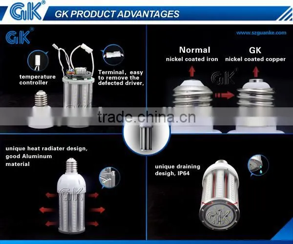 High lumen 15000lm E40 base 125 watt led street lights