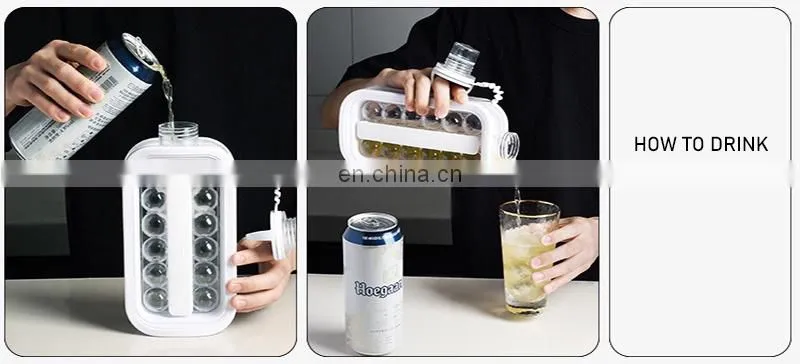 17 grids Ice Ball Kettle Ice Maker Mould with Lid Cube Mold Cubic Makers Container Trays