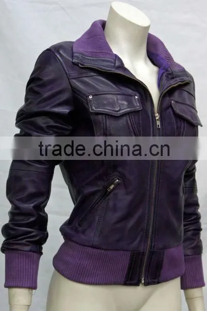 italian imported black leather jackets for women