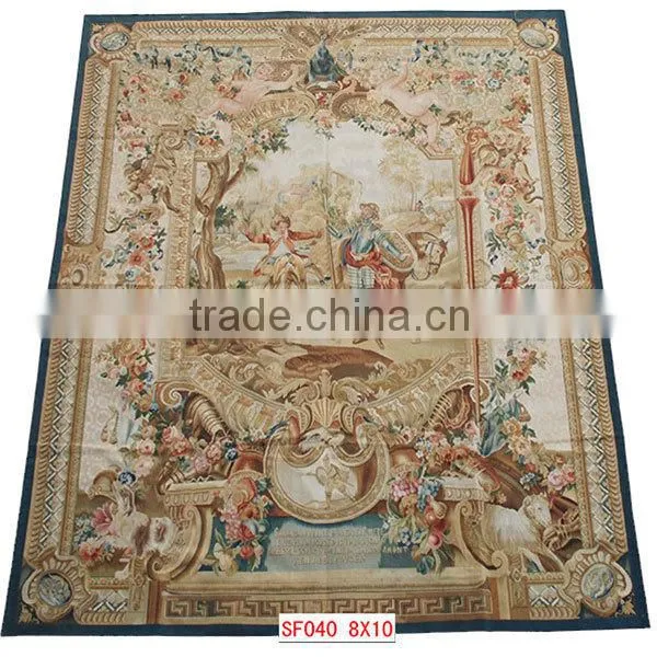 classical handmade french aubusson carpet