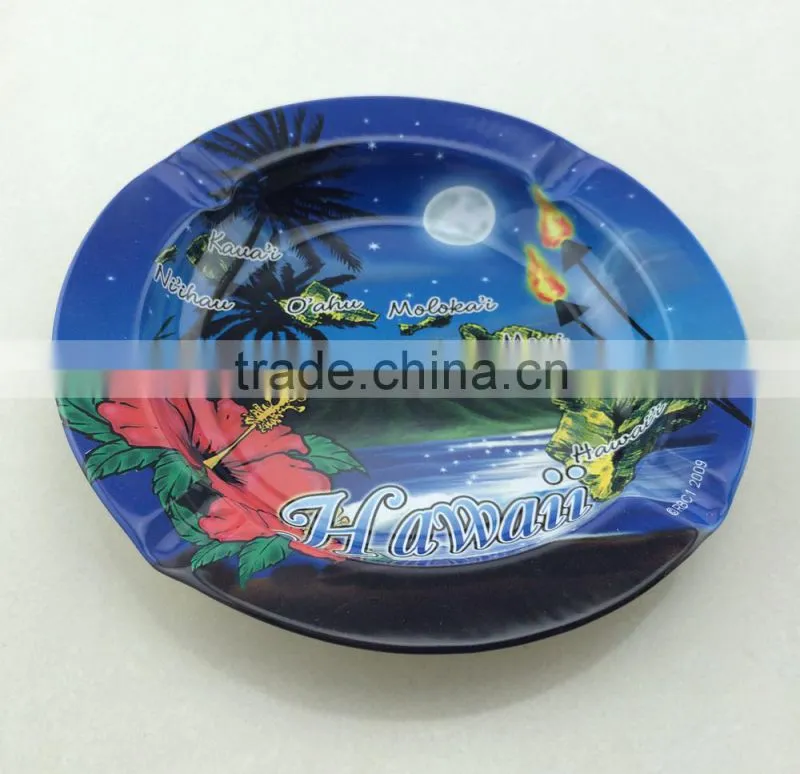 Customized good quality round metal food tin tray