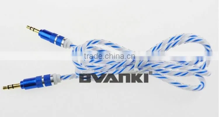 new products 2016 Wholesale monitor audio speaker cable aux audio cable extension audio video cable free samples