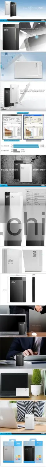 Blank 2.5 inch USB3.0 Hard Disk Drive enclosure